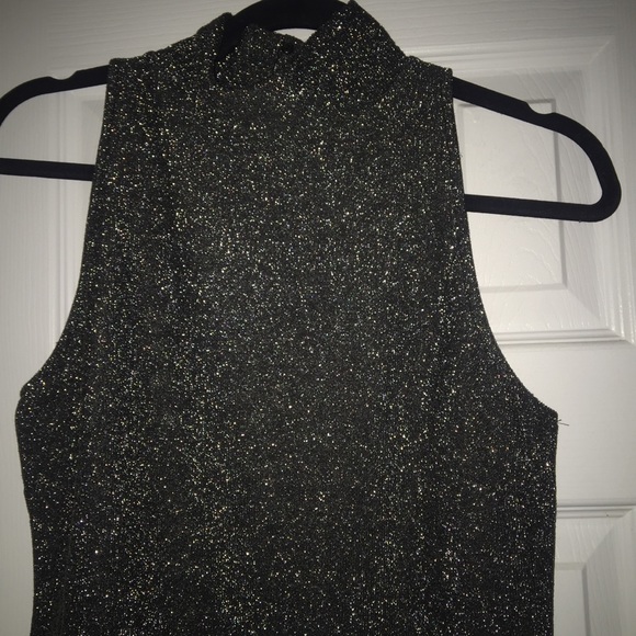 H&M Gray/Black Glittery Bodysuit (NWOT) - Picture 2 of 8